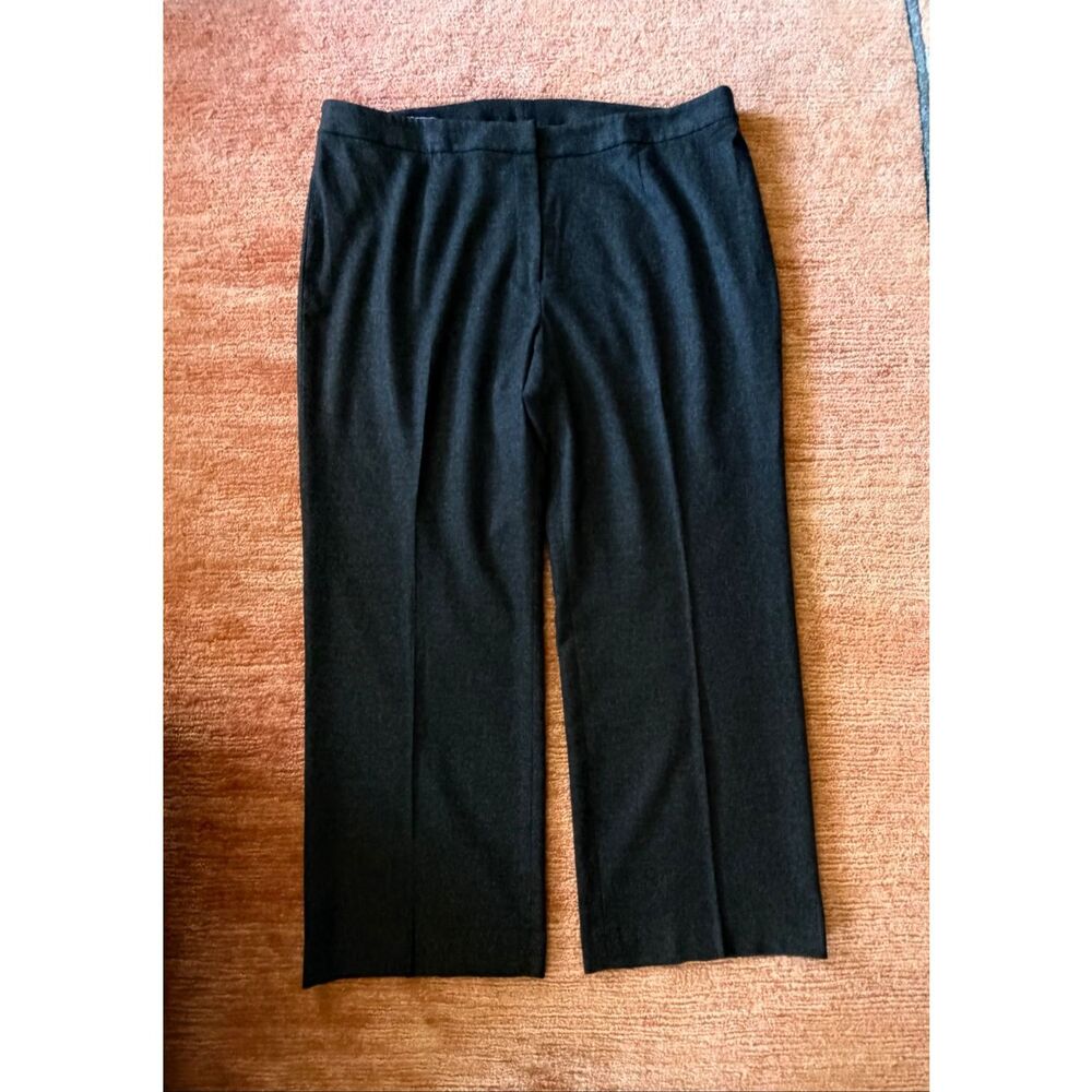 Lands’ End Wool Cashmere Pants Gray Women Size 20W
